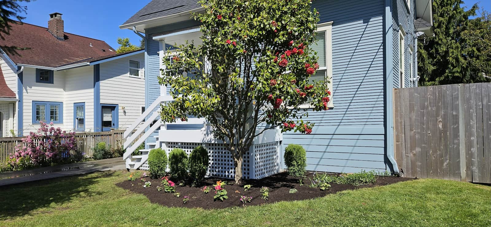 after planting flowers